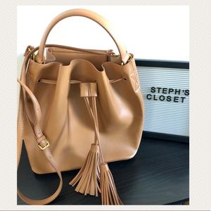 ⭐️MANGO Bucket Bag with Tassels - Lightly Used